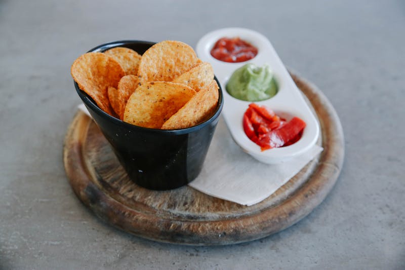 Dipping sauces variety in small containers